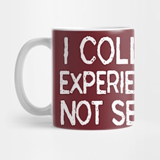 I Collect Experiences, Not Selfies Funny Travel Gift T-Shirt Mug